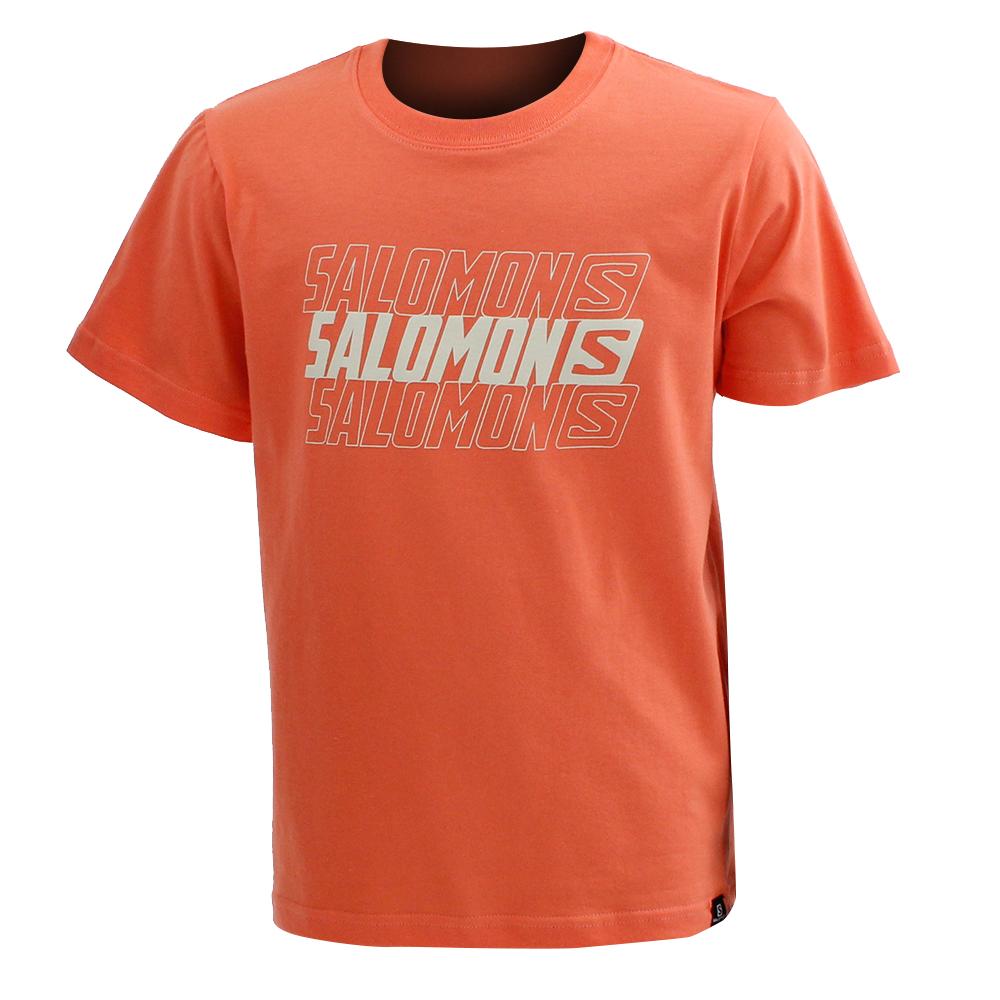 T-Shirts Salomon Enfant Corail - Salomon DOUBLE TAKE SS B - France (9135-FVPAC)